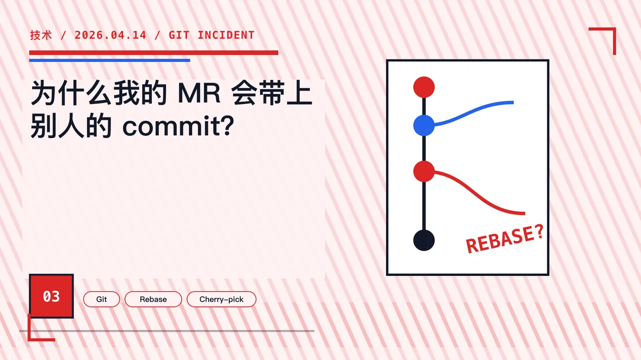 为什么我的 MR 会带上别人的 commit？ 封面
