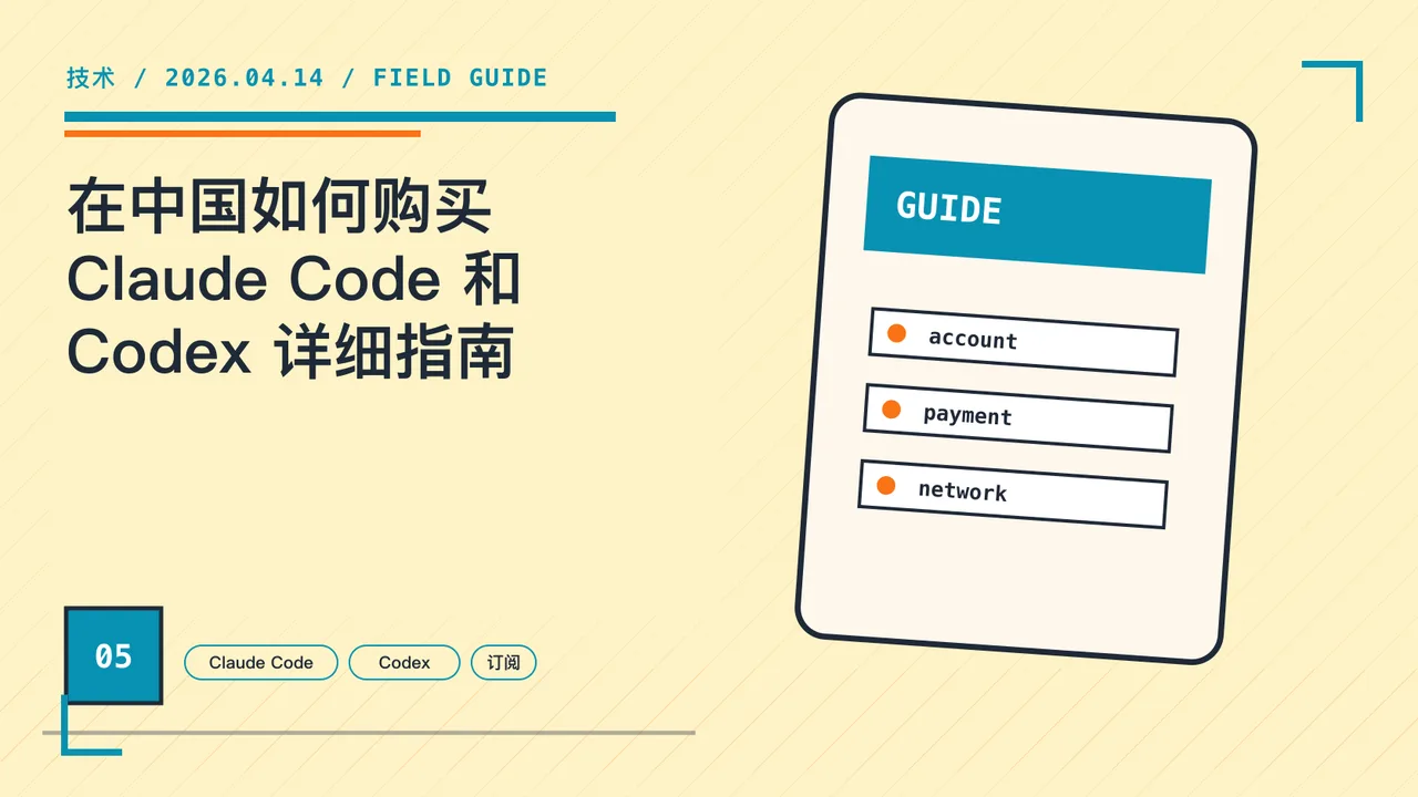 在中国如何购买 Claude Code 和 Codex 详细指南 封面