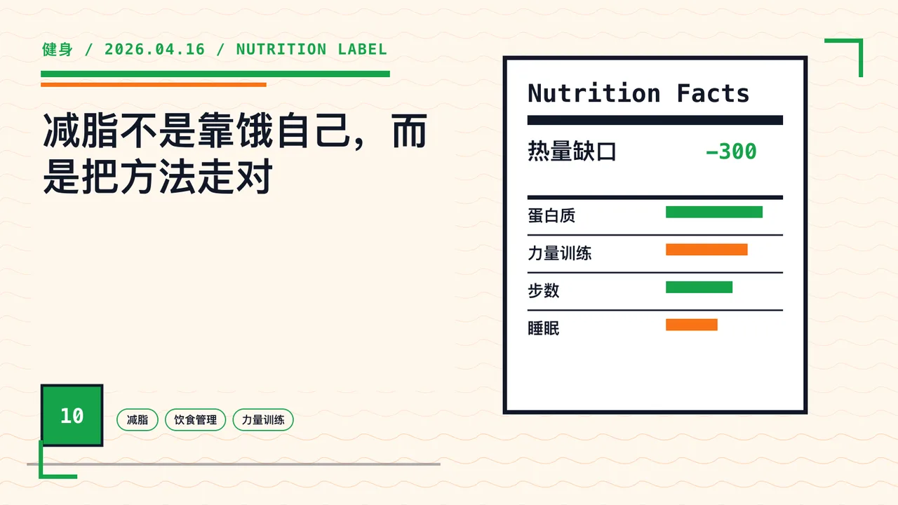 减脂不是靠饿自己，而是把方法走对 封面