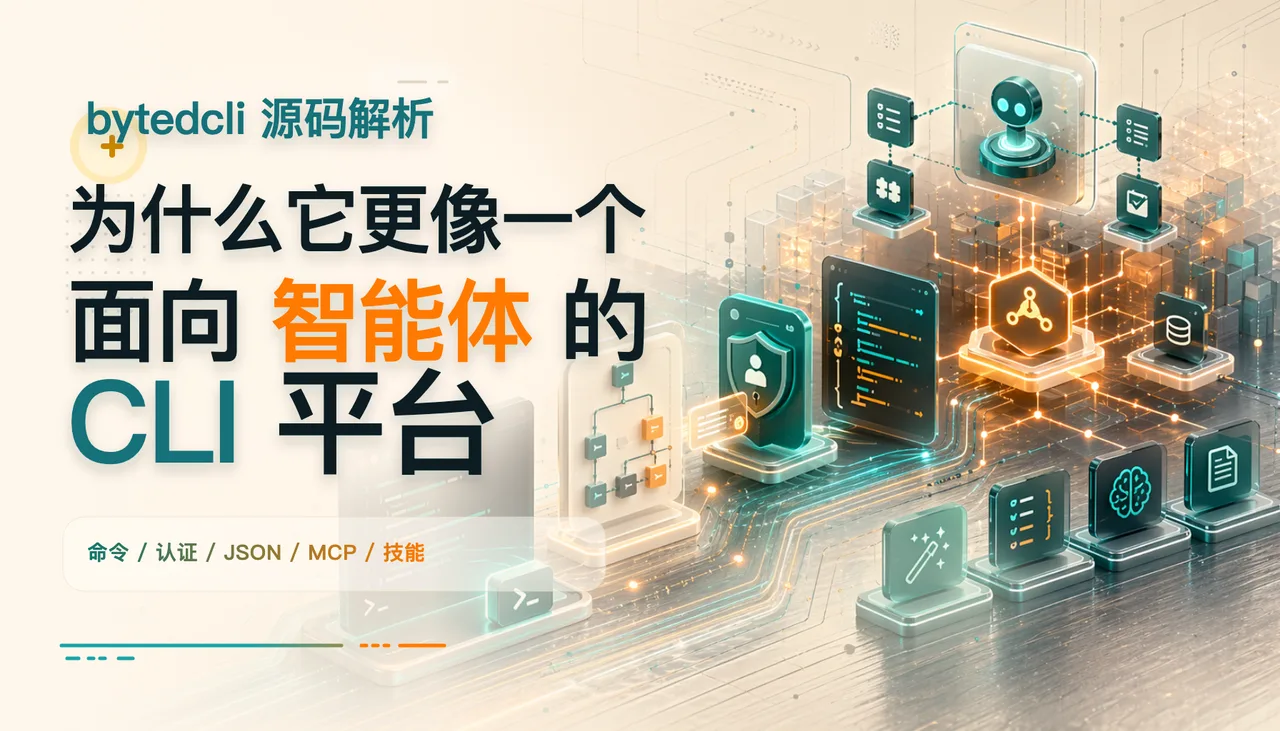 bytedcli 源码解析：为什么它更像一个面向 Agent 的 CLI 平台 封面