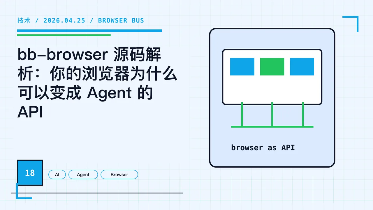 bb-browser 源码解析：你的浏览器为什么可以变成 Agent 的 API 封面